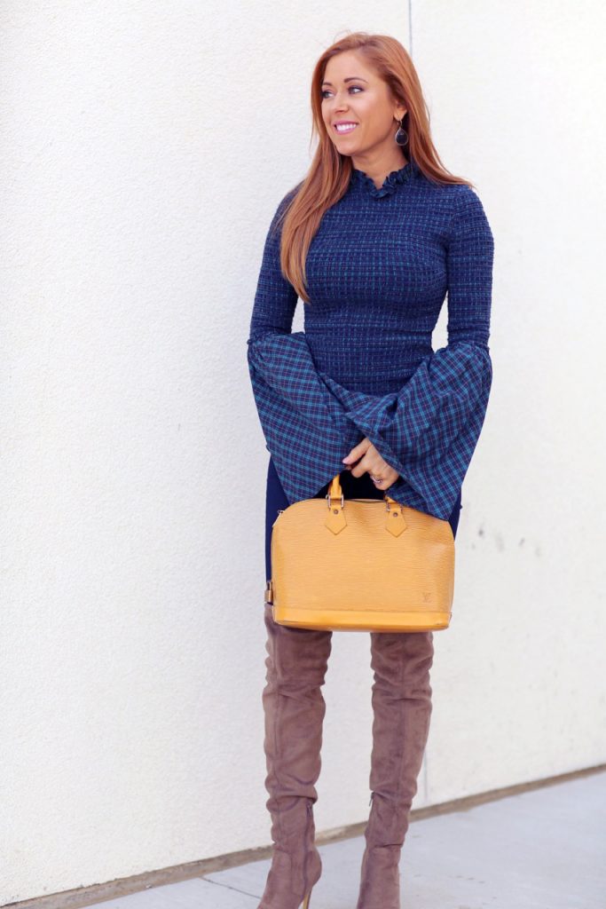 Hilary Kennedy Blog:// Cute Winter Outfit with Bell Sleeves