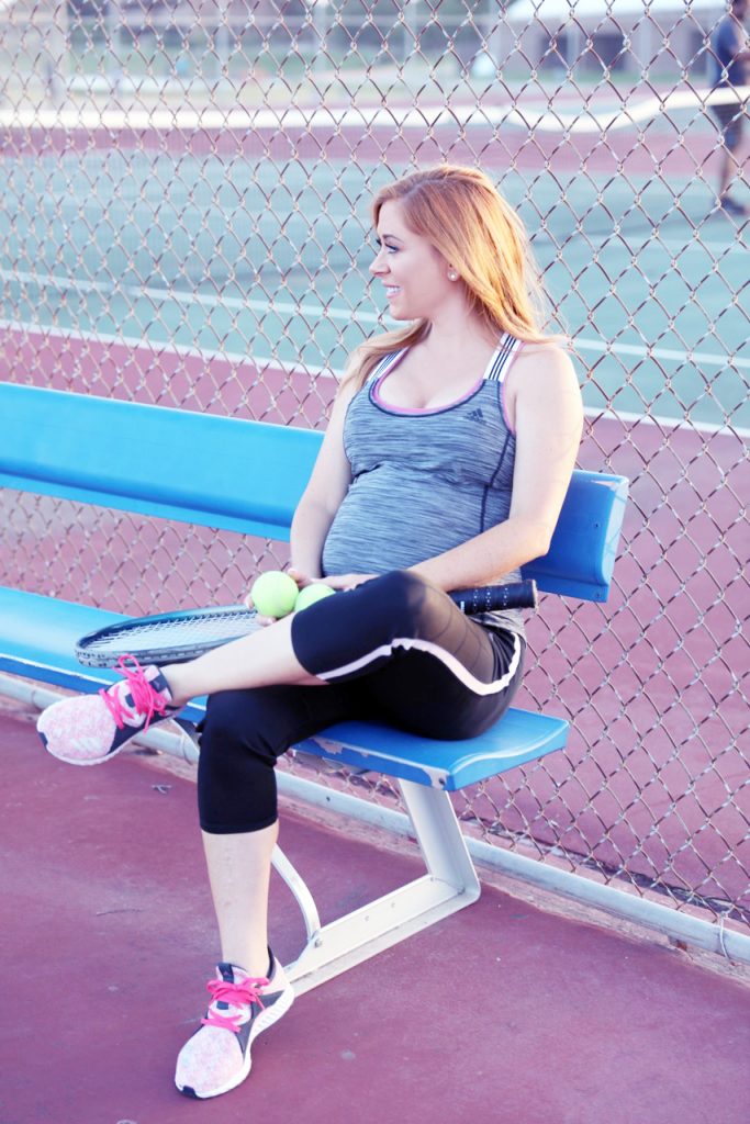 Hilary Kennedy Blog:// adidas tennis love; maternity workout wear