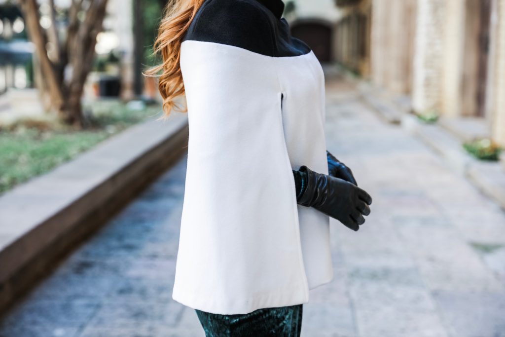 Hilary Kennedy Blog: Dressing for Winter Formal Occasions-winter cape and gloves